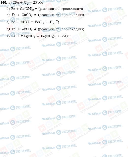 ГДЗ Химия 9 класс страница 140