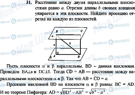 ГДЗ Геометрія 10 клас сторінка 31