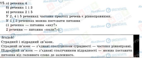 ГДЗ Українська мова 9 клас сторінка 15