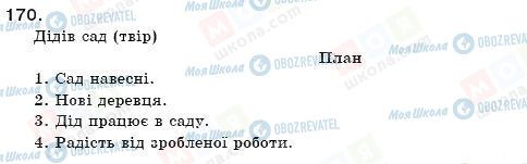 ГДЗ Українська мова 9 клас сторінка 170