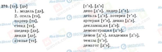 ГДЗ Російська мова 9 клас сторінка 270