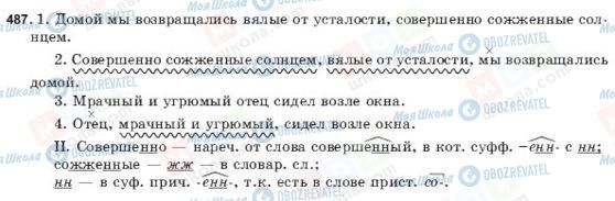 ГДЗ Російська мова 9 клас сторінка 487