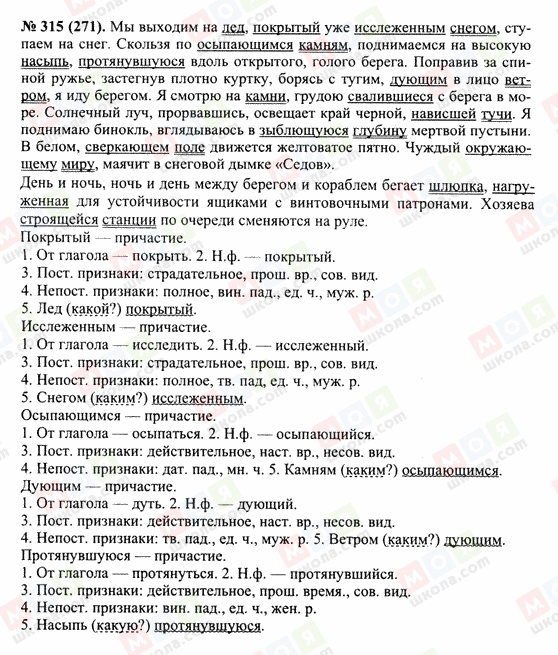 ГДЗ Російська мова 10 клас сторінка 315