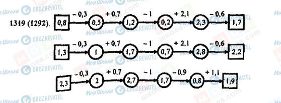 ГДЗ Математика 5 класс страница 1319(1292)