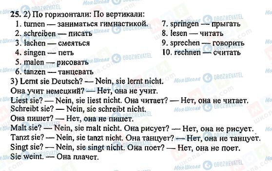 ГДЗ Немецкий язык 5 класс страница 25