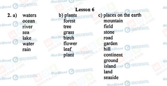 ГДЗ Англійська мова 5 клас сторінка 2