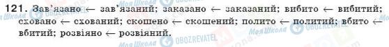 ГДЗ Українська мова 7 клас сторінка 121