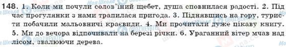 ГДЗ Укр мова 7 класс страница 148