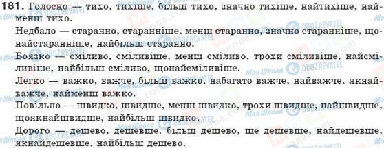 ГДЗ Укр мова 7 класс страница 181