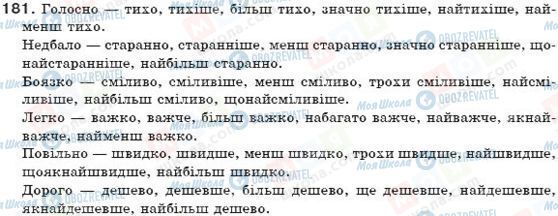 ГДЗ Українська мова 7 клас сторінка 181