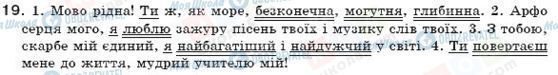 ГДЗ Українська мова 7 клас сторінка 19