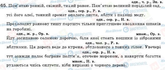 ГДЗ Укр мова 7 класс страница 65
