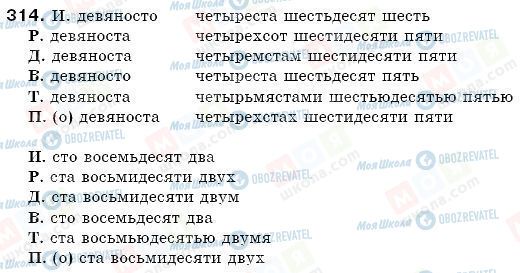 ГДЗ Російська мова 6 клас сторінка 314