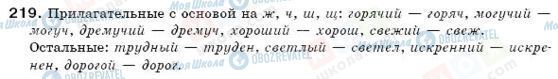 ГДЗ Російська мова 6 клас сторінка 219
