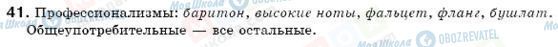 ГДЗ Російська мова 6 клас сторінка 41