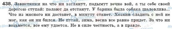 ГДЗ Російська мова 6 клас сторінка 438
