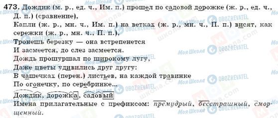 ГДЗ Російська мова 6 клас сторінка 473
