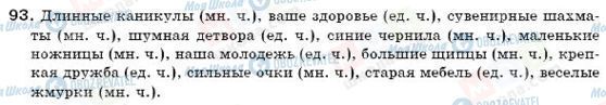 ГДЗ Російська мова 6 клас сторінка 93