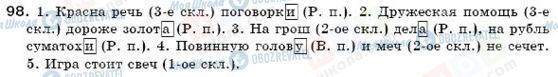 ГДЗ Російська мова 6 клас сторінка 98