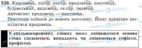 ГДЗ Українська мова 5 клас сторінка 528