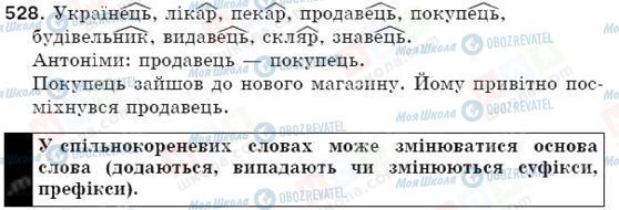 ГДЗ Укр мова 5 класс страница 528
