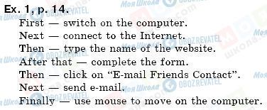 ГДЗ Английский язык 6 класс страница упр. 1, стр. 14