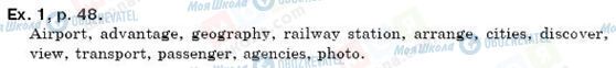 ГДЗ Англійська мова 6 клас сторінка упр. 1, стр. 48