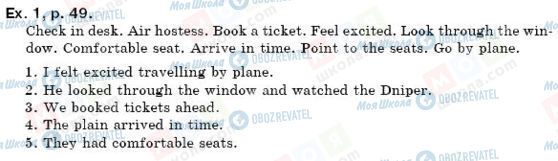 ГДЗ Англійська мова 6 клас сторінка упр. 1, стр. 49