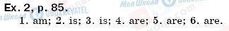 ГДЗ Англійська мова 6 клас сторінка упр. 2, стр. 85