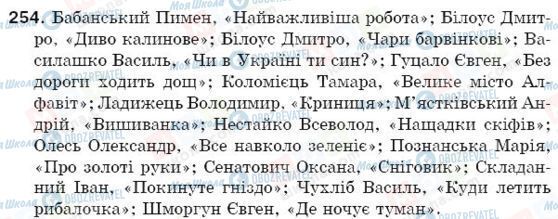 ГДЗ Українська мова 5 клас сторінка 254