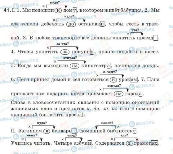 ГДЗ Російська мова 5 клас сторінка 41