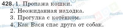 ГДЗ Російська мова 5 клас сторінка 428