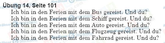 ГДЗ Немецкий язык 5 класс страница упр.14, стр.101