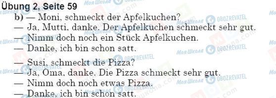 ГДЗ Немецкий язык 5 класс страница упр.2, стр.59