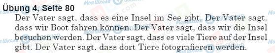 ГДЗ Німецька мова 5 клас сторінка упр.4, стр.80