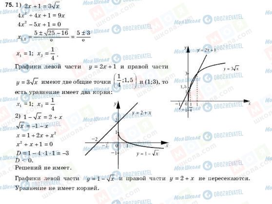 ГДЗ Алгебра 10 класс страница 75