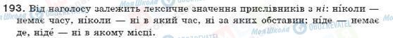 ГДЗ Українська мова 7 клас сторінка 193