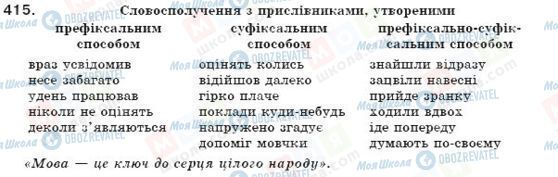 ГДЗ Українська мова 7 клас сторінка 415
