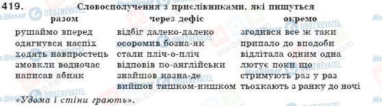 ГДЗ Українська мова 7 клас сторінка 419