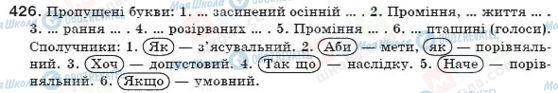 ГДЗ Укр мова 7 класс страница 426