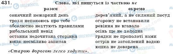 ГДЗ Укр мова 7 класс страница 431