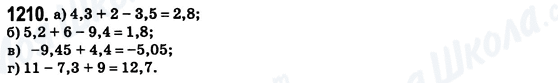 ГДЗ Математика 6 клас сторінка 1210