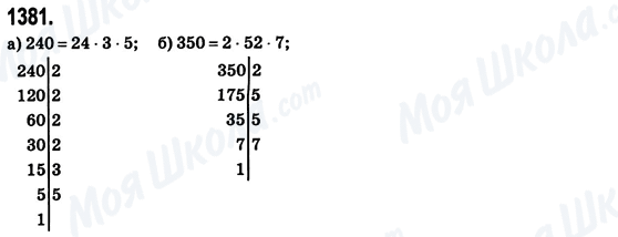ГДЗ Математика 6 клас сторінка 1381