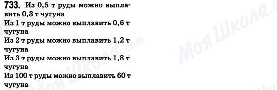 ГДЗ Математика 6 класс страница 733