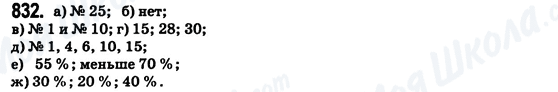 ГДЗ Математика 6 класс страница 832
