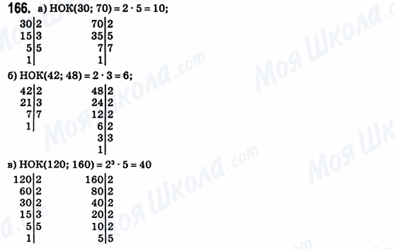 ГДЗ Математика 6 класс страница 166