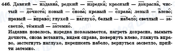 ГДЗ Російська мова 7 клас сторінка 446