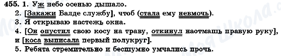 ГДЗ Російська мова 7 клас сторінка 455