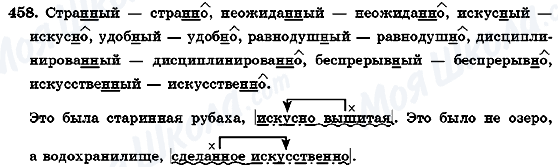 ГДЗ Русский язык 7 класс страница 458
