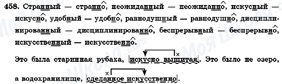 ГДЗ Російська мова 7 клас сторінка 458